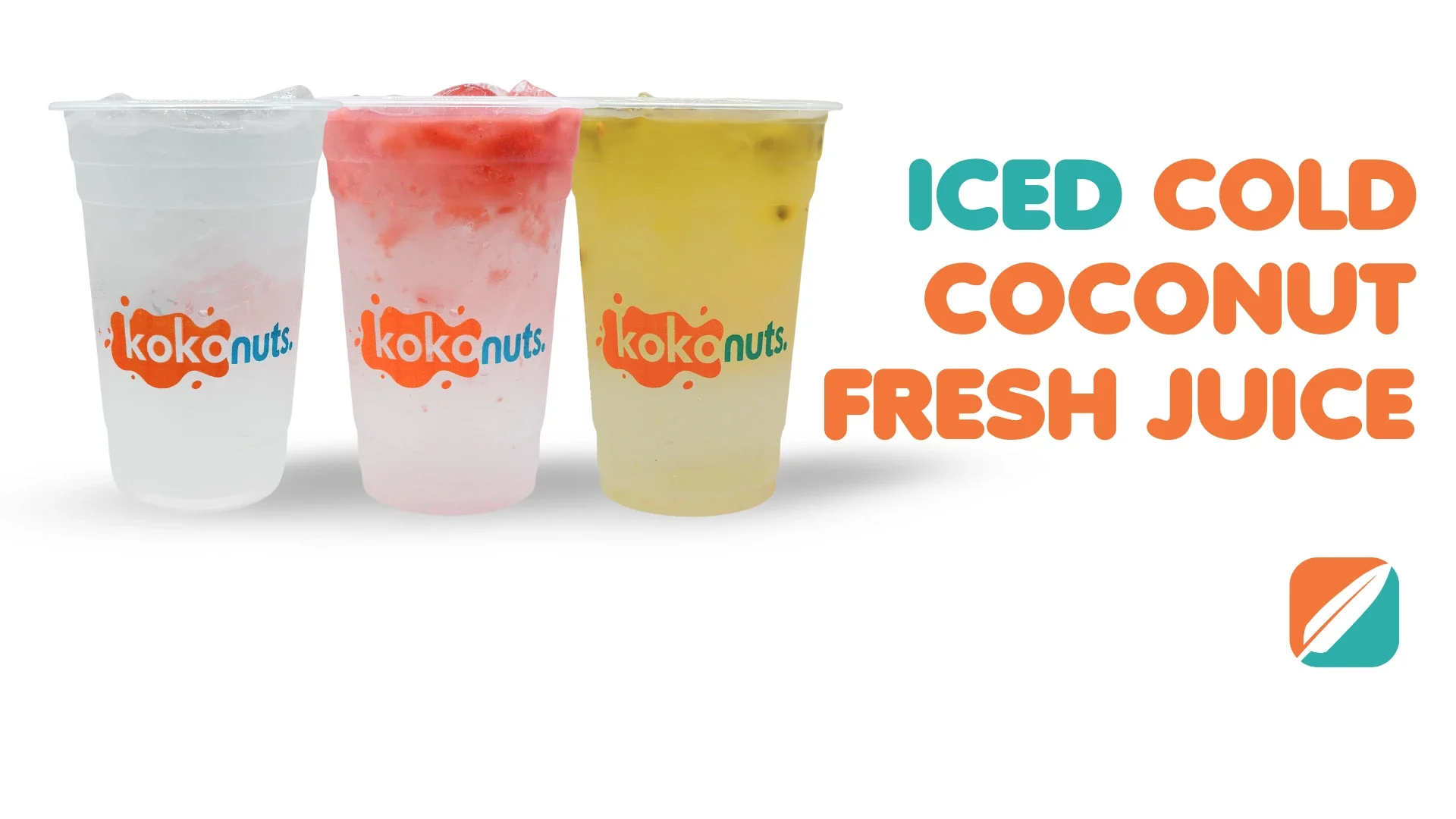 A poster with 1 cup of our Signature Coconut Shake topped with Coconut Ice Cream